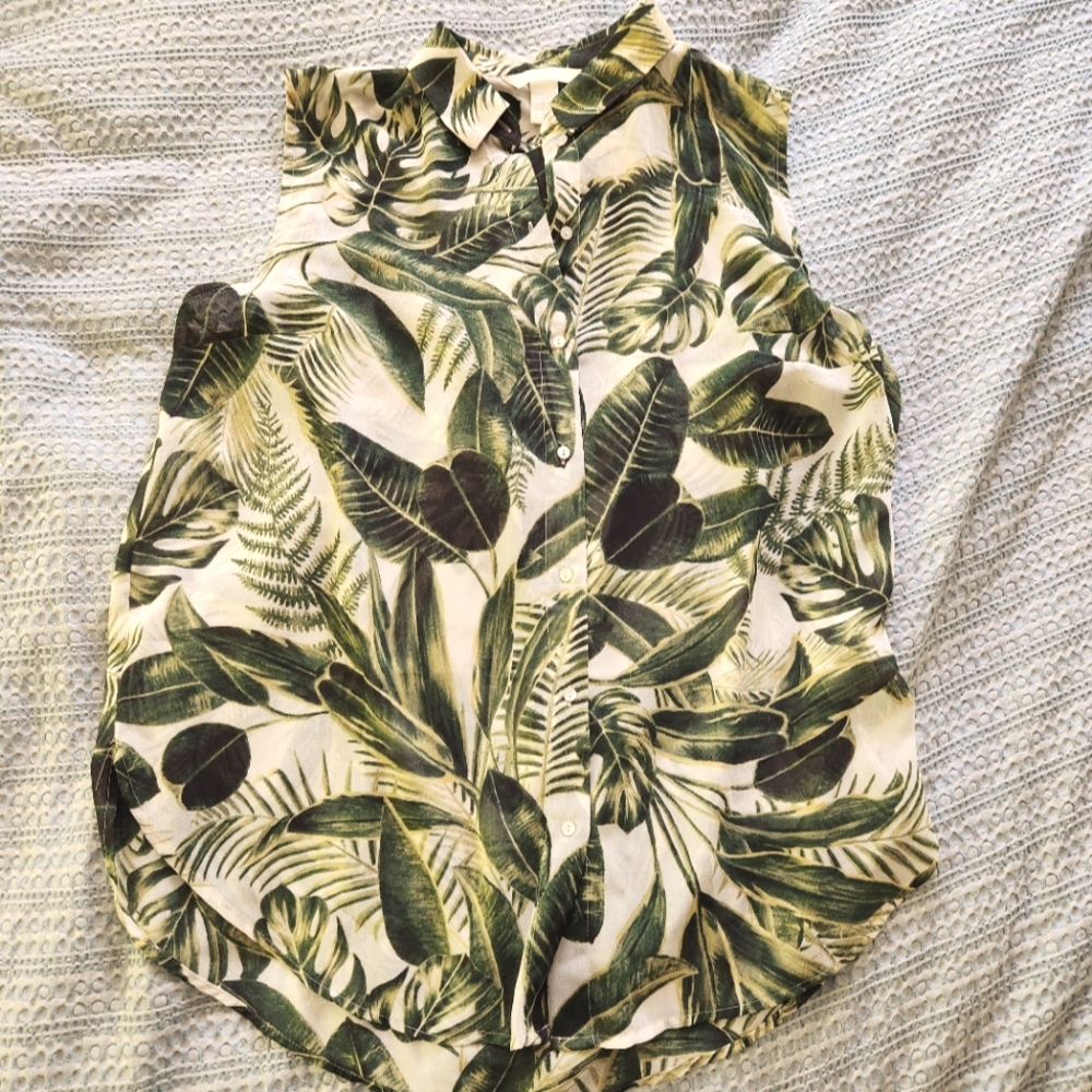 H&M Tropical Blouse